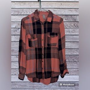 Flannel Button Down Shirt